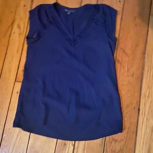 Navy blue dressy blouse
